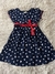 Vestido azul estampado milon