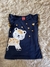 Blusa azul estampada kyly