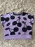 Blusa cropped roxa cereja nanai