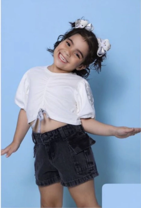 Short cargo 4,6, 8 e 12 anos