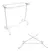 Double Oval Foldable Clothes Rack - online store