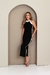 Vestido Beleza Midi Canelado com Fenda | Thays Balla - comprar online