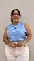 Blusa Renata Regata com Detalhe Entrelaço | Thays Balla - Thays Balla