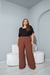 Calça Roma Pantalona de Alfaiataria com Cós Alto e Lástex | Thays Balla