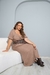 Vestido Loise Midi com Mangas Bufantes e Fendas Laterais | Thays Balla