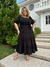Vestido Midi Alexandrina com Saia Três Marias e Mangas 3/4 | Thays Balla na internet