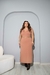 Vestido Midi Noire em Moletinho Regata com Decote V e Fendas Laterais | Thays Balla - comprar online