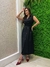 Imagem do Vestido Rubi Longuete Sensoriale com Fechamento em Botão e Amarração com Cinto | Thays Balla