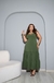 Vestido Ivanilde Midi com Alças Reguláveis e Lástex nas Costas | Thays Balla - comprar online