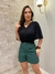 Blusa Betina Cropped com Lástex e Mangas 3/4 | Thays Balla na internet