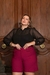 Camisa Chiffon com Mangas Bufantes | Thays Balla