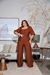 Calça Violete Pantalona com Lástex e Botões Encapados | Thays Balla