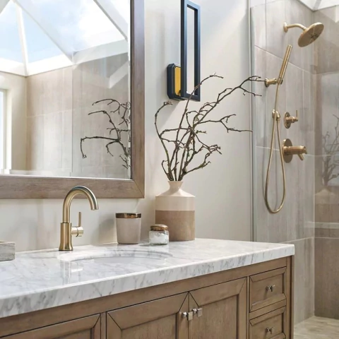 Monomando Trinsic Champagne Bronze Delta - comprar en línea