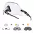 Óculos para ciclismo fotocromáticos esportivo TR90 com proteção UV400. Lentes de policarbonato 146mm x 61mm ajustam-se à luz, armação leve de acetato. Ideal para pedalar com segurança e estilo em qualquer condição Hoje com FRETE GRÁTIS!