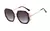 Óculos de sol feminino quadrado vintage com proteção UV400. Estilo clássico e retrô, lentes de acrílico 54mm x 61mm e armação de resina. Perfeito para o dia a dia ou ao ar livre, eleve seu visual com sofisticação e conforto. Adquira já o seu! Hoje com FRE