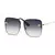 Óculos de sol feminino máscara com proteção UV400. Lentes de policarbonato 61mm x 58mm espelhadas e anti-reflexo, armação de liga leve. Design clássico para um visual marcante ao ar livre. Hoje com FRETE GRÁTIS!