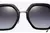 Óculos de sol feminino quadrado vintage com proteção UV400. Estilo clássico e retrô, lentes de acrílico 54mm x 61mm e armação de resina. Perfeito para o dia a dia ou ao ar livre, eleve seu visual com sofisticação e conforto. Adquira já o seu! Hoje com FRE