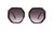Óculos de sol feminino quadrado vintage com proteção UV400. Estilo clássico e retrô, lentes de acrílico 54mm x 61mm e armação de resina. Perfeito para o dia a dia ou ao ar livre, eleve seu visual com sofisticação e conforto. Adquira já o seu! Hoje com FRE