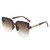 Óculos de sol máscara quadrada em acetato, com frete grátis. Óculos de sol feminino escuro com estilo oversize e design quadrado, feito em acetato para um visual sofisticado e impactante.