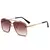 Óculos de sol quadrados em metal, lentes policarbonato UV400, 60mm x 53mm, armação de liga. Estilo casual moderno para homens.