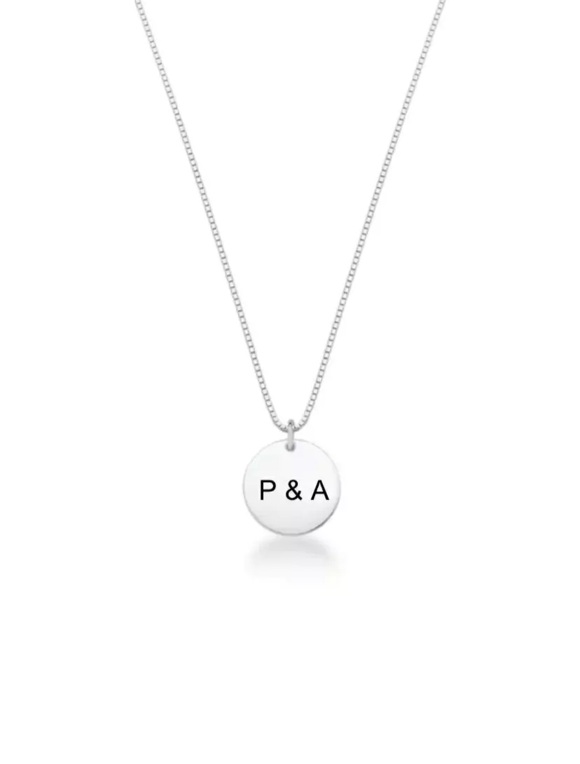 Colar personalizado - medalha 1cm