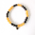 Pulsera artesanal de cuarzo Jade amarillo y Broncita