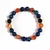 Pulsera artesanal Unisex de Piedras Lapislázuli, Cornalina y Ónix