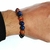 Pulsera artesanal Unisex de Piedras Lapislázuli, Cornalina y Ónix - Aleri Joyería