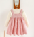 Conjunto de 2 piezas para bebé niña de blusa de cuello redondo de punto suave con estampado de gatito y vestido de tirantes a la cintura - comprar en línea