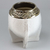 MATE TORPEDO PREMIUM BLANCO CINCELADO CON CUERO LABRADO - MATERBA MATES