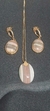 CONJUNTO OVAL PEDRA NATURAL