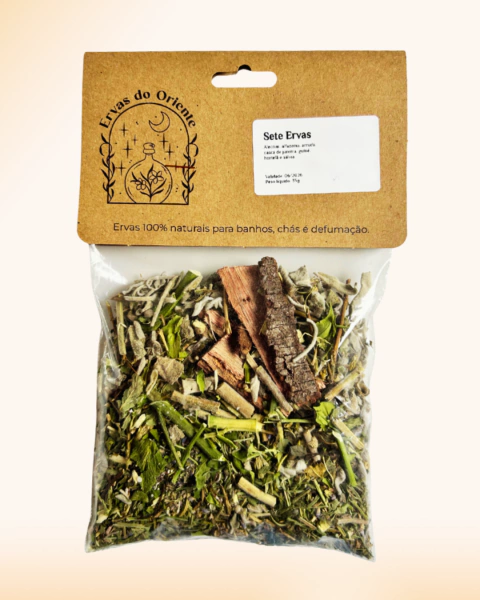 Banho de 7 Ervas para Limpeza, Equilíbrio e Proteção - 35g - comprar online