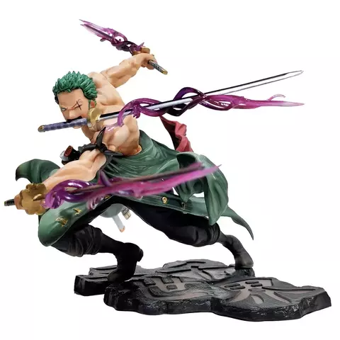Action Figure - Roronoa Zoro três lâminas 10cm - comprar online