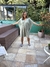Kaftan estampada verde claro - loja online