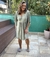 Kaftan estampada verde claro - comprar online