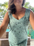 Camisola Camiseta estampada verde na internet