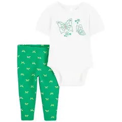 Carter's Set 2 Piezas Body mangas cortas Pantalón Mariposas - comprar online