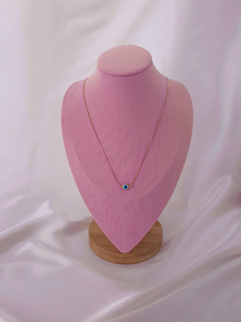 Escapulário Olho Grego Dourado