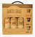 Kit Presente Santo Grau: 3 Cachaças com 3 copos - 375 ml