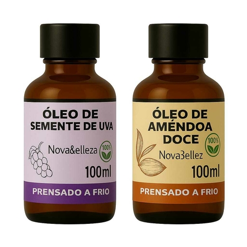 Kit Promocional Óleo Carreador Semente de Uva + Amêndoa Doce 100 ml