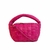 Bolsa de Couro Puff Hobo G Magenta