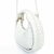 Bolsa de couro Aura Lunna Off White M - Dlstore