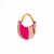 Bolsa de Couro Geo Crossbody Berry