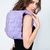 Imagem do Bolsa de Couro Puff Hobo G Light Purple