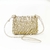 Bolsa Tramas Pearl de Couro Ouro P - Dlstore