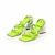 Sandália Ankle Strap Vinil Neon Green