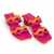 Sandália Mule de Couro Curves Magenta - comprar online