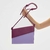 Imagem do Bolsa de Couro Geo Baguette Grape