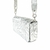 Bolsa de couro Party Baguete Prata - comprar online