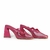 Sandália Mule de Couro e Vinil Magenta - comprar online